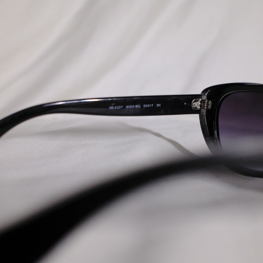 Ray-Ban RB4227 "Highstreet" Gradient Purple Lenses with Black Leather Case - Picture 7 of 7
